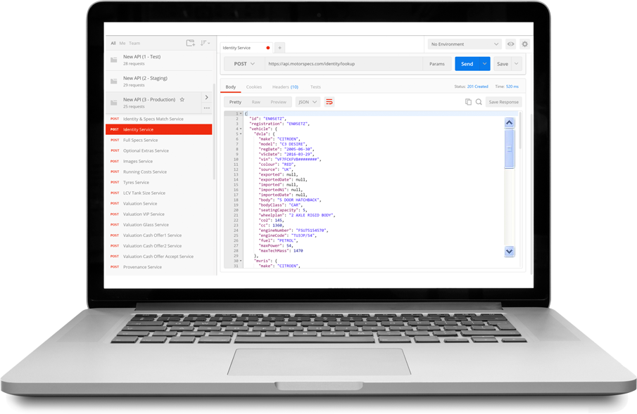 MotorSpecs Overview Screenshot